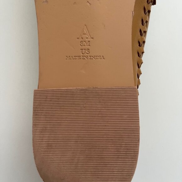 Anthropologie Pilcro Woven Leather Loafers | Size 8 - Picture 6 of 8